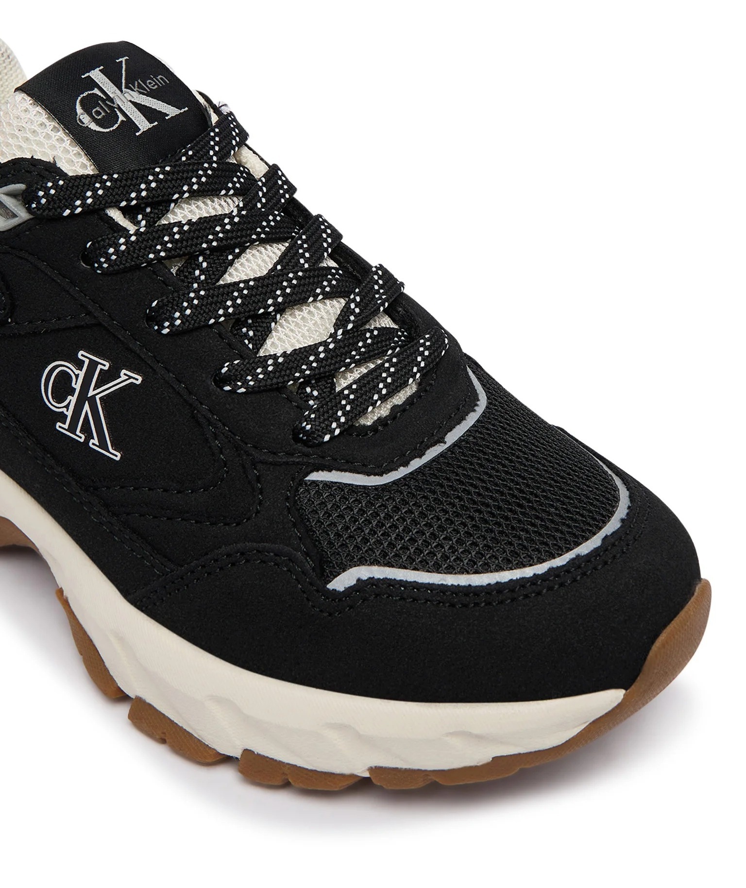 Кроссовки подростковые Calvin Klein Low Cut Lace-Up Sneaker V3X9-83485-1960999 39 черные фото6