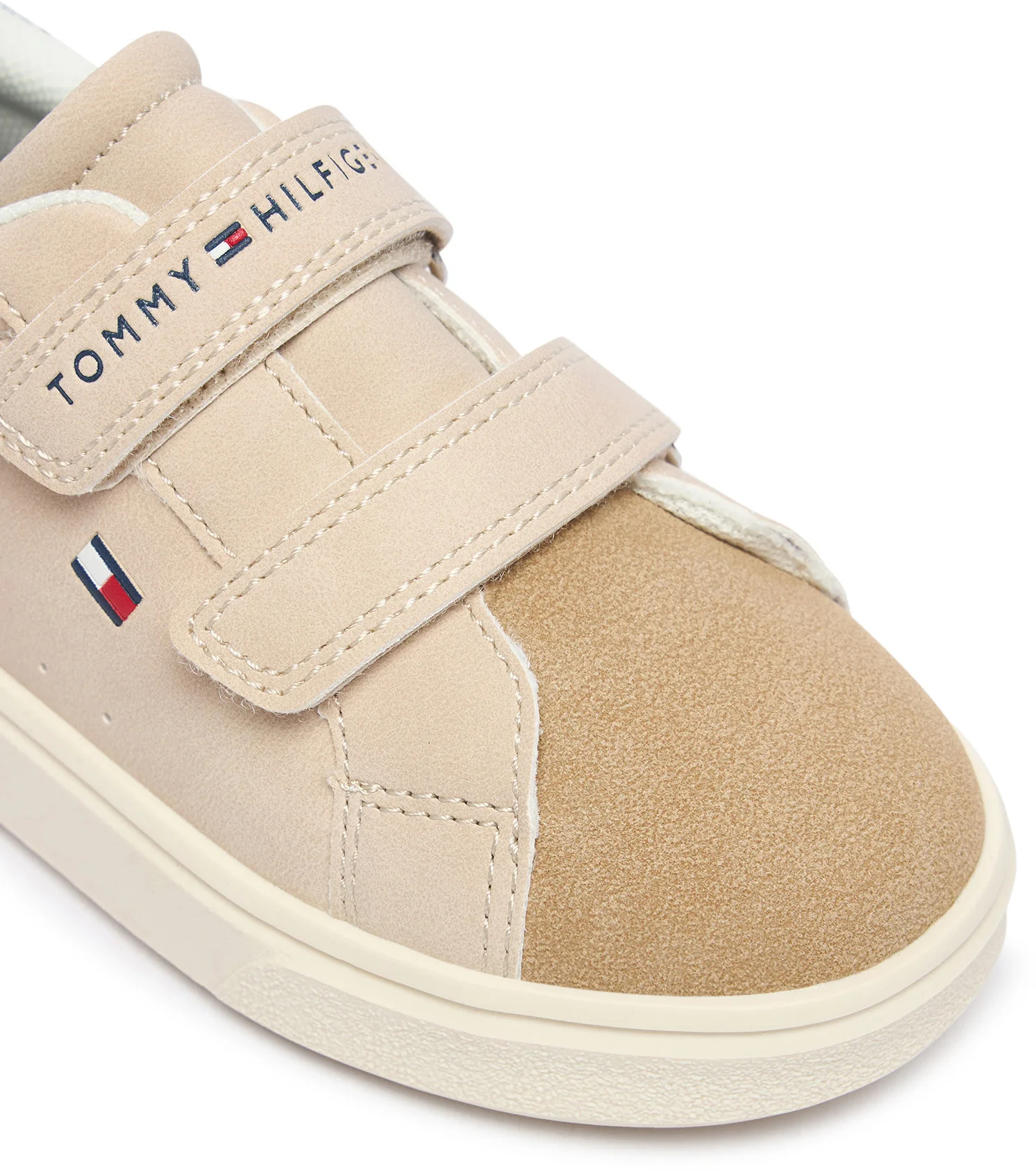 Кеди дитячі Tommy Hilfiger Low Cut Velcro Sneaker T1X9-35218-1959A585 33 бежеві фото5
