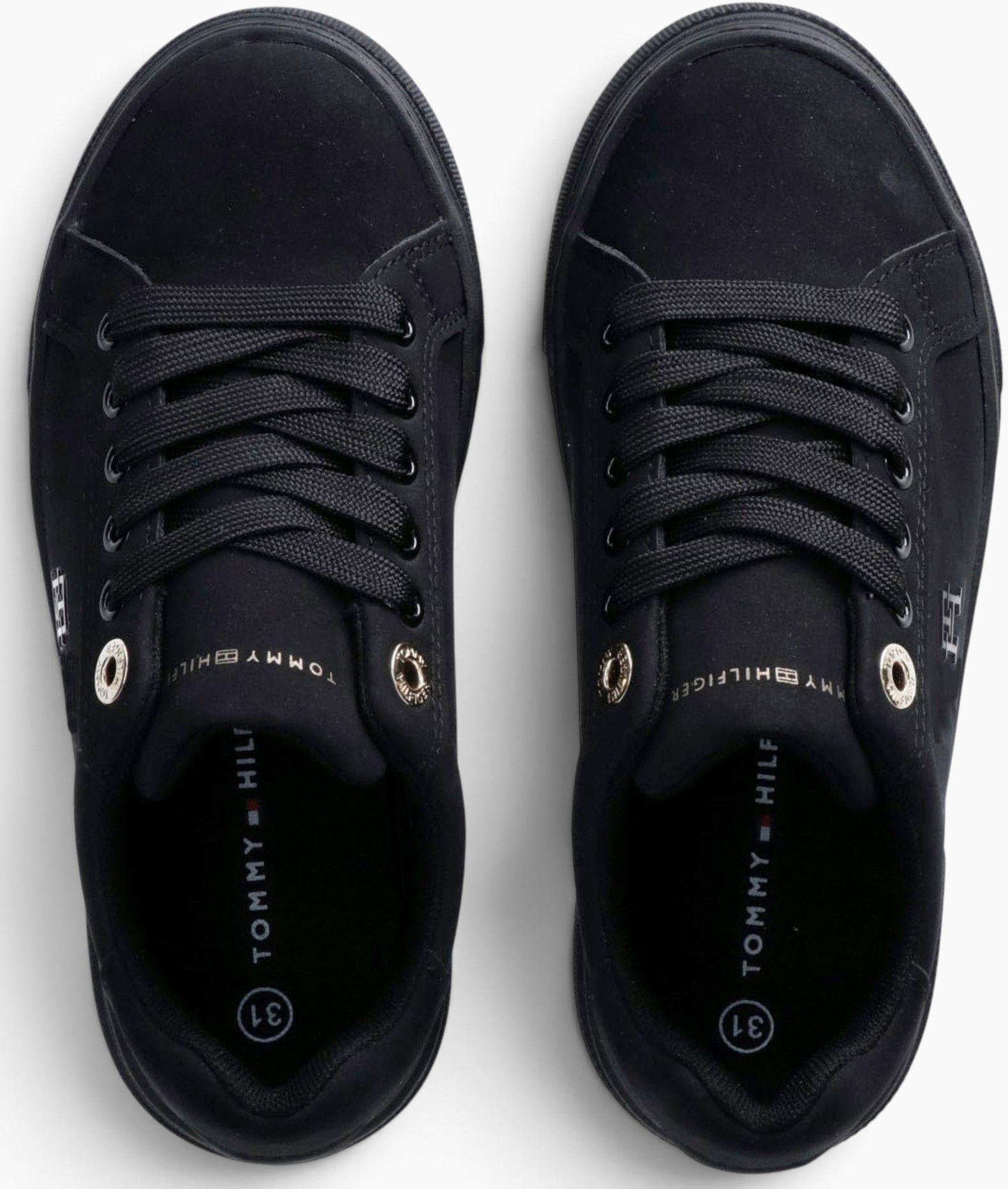 Кеды женские Tommy Hilfiger Low Cut Lace-Up Sneaker T3A9-35097-0315999 35 черные фото3