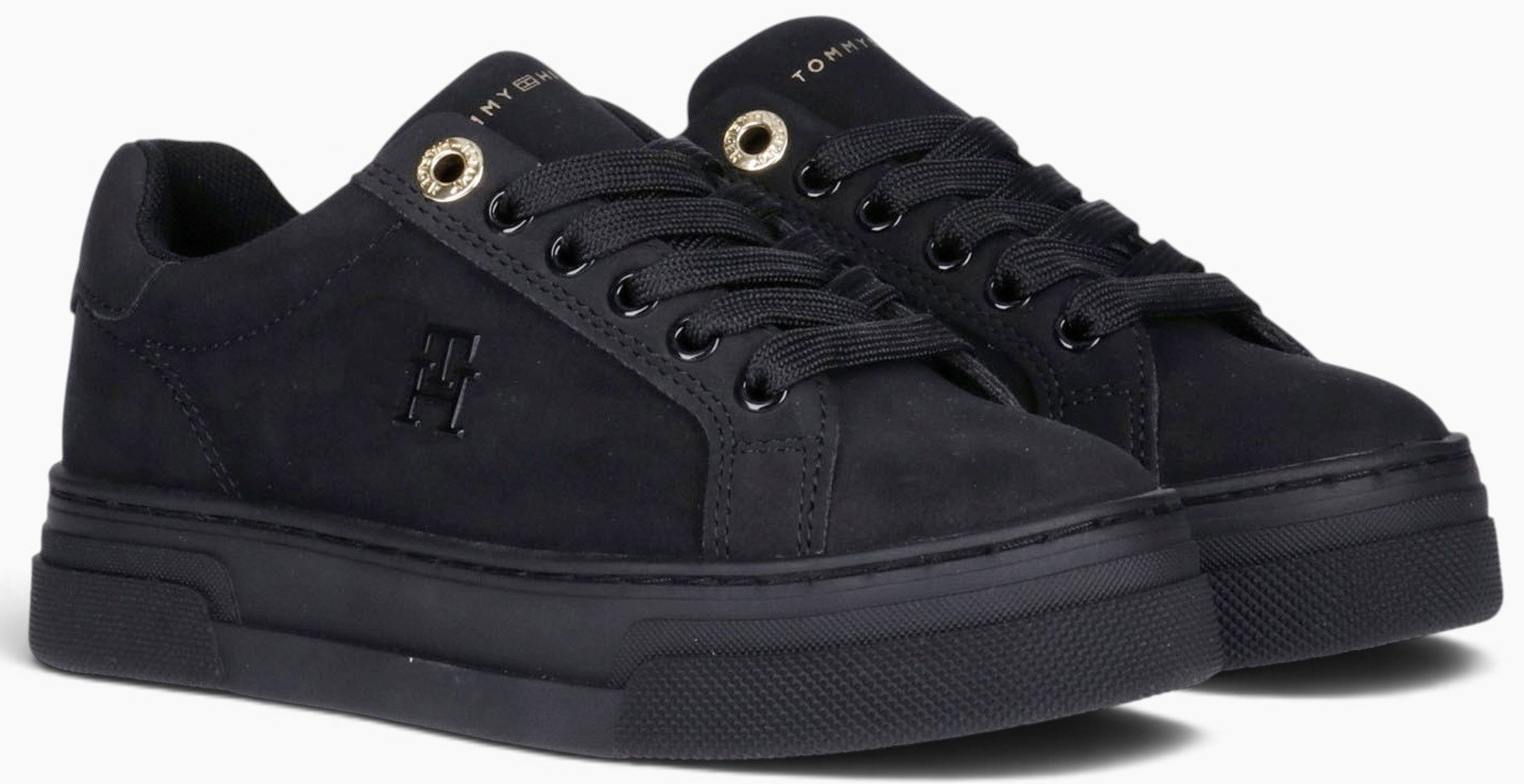 Кеды женские Tommy Hilfiger Low Cut Lace-Up Sneaker T3A9-35097-0315999 36 черные фото2