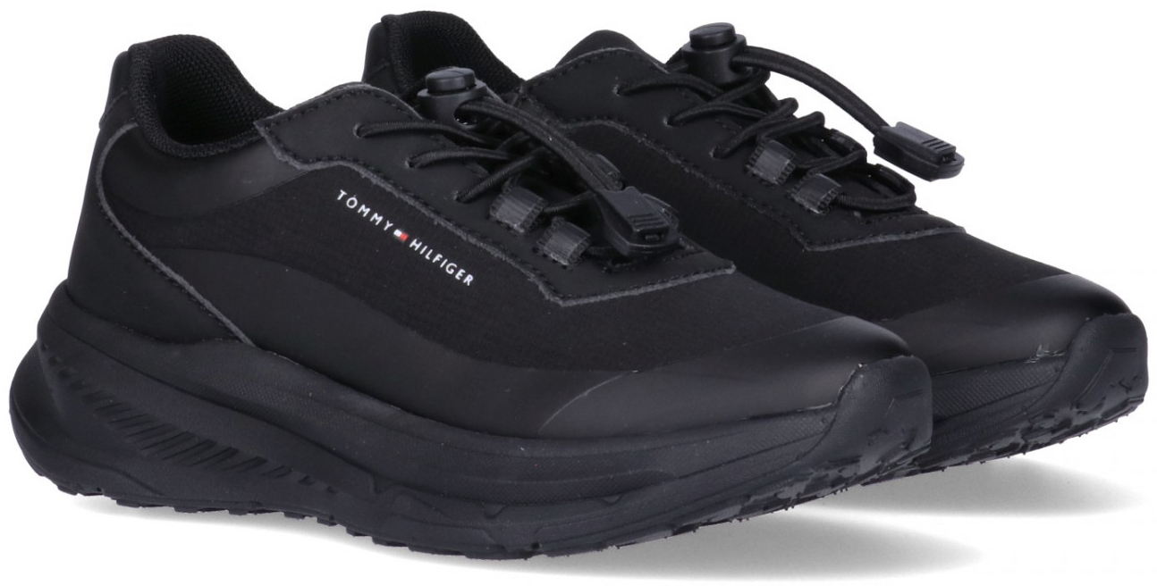 Кроссовки Tommy Hilfiger Low Cut Lace-Up Sneaker T3X9-35270-1844999 41 черные фото2