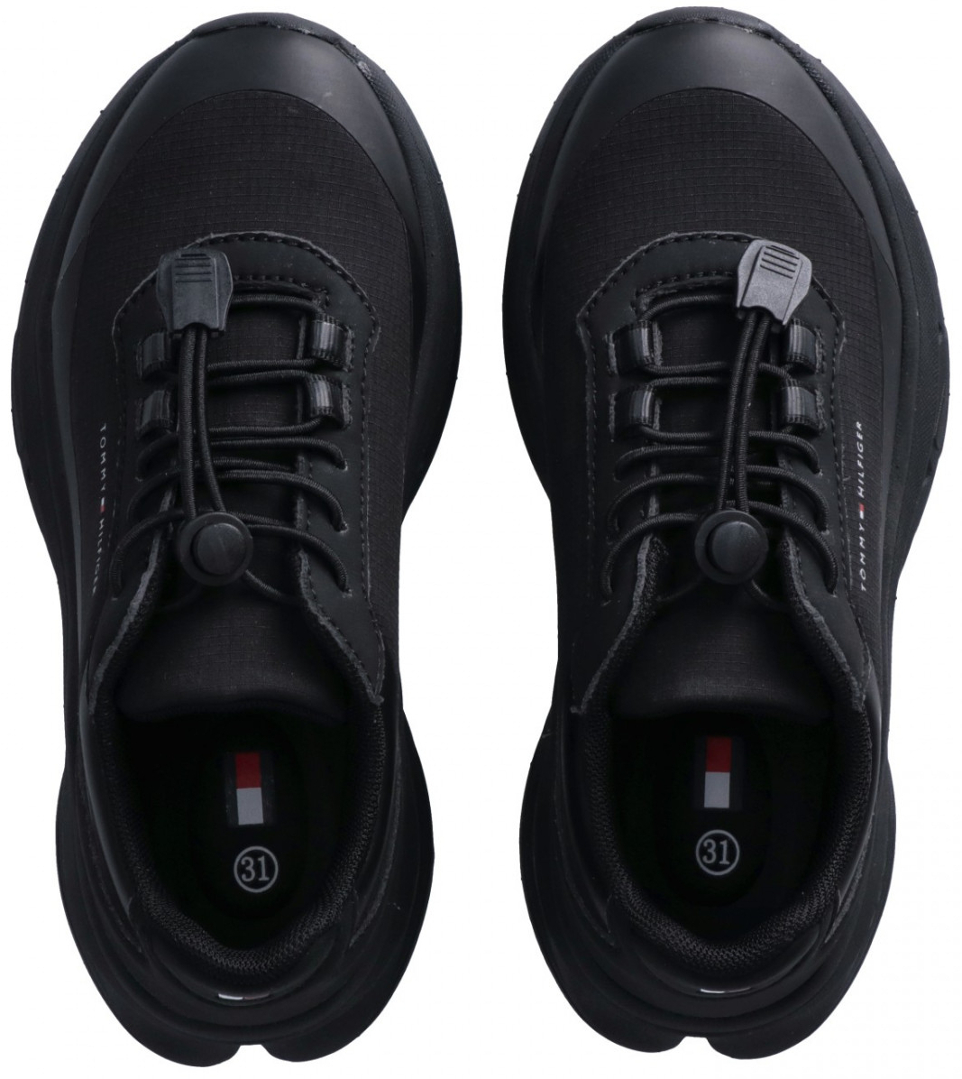Кроссовки Tommy Hilfiger Low Cut Lace-Up Sneaker T3X9-35270-1844999 41 черные фото3