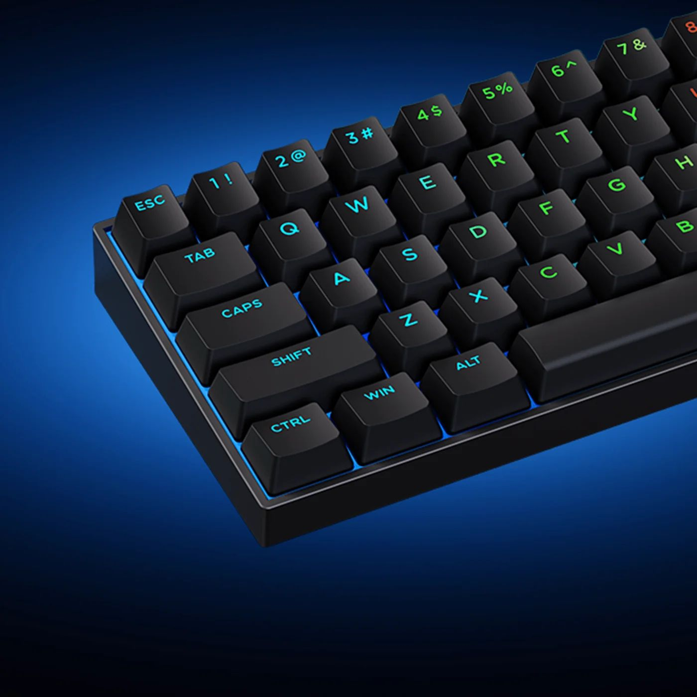 Клавіатура магнітна MCHOSE Ace 60 Pro, Ice Blue, USB-A, RGB, черный фото2