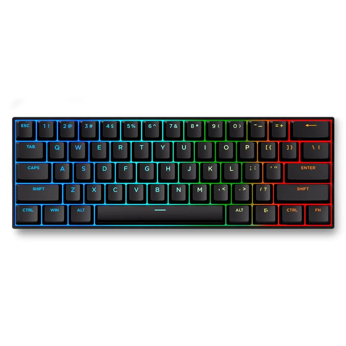 Клавіатура магнітна MCHOSE Ace 60 Pro, Ice Blue, USB-A, RGB, черный фото5
