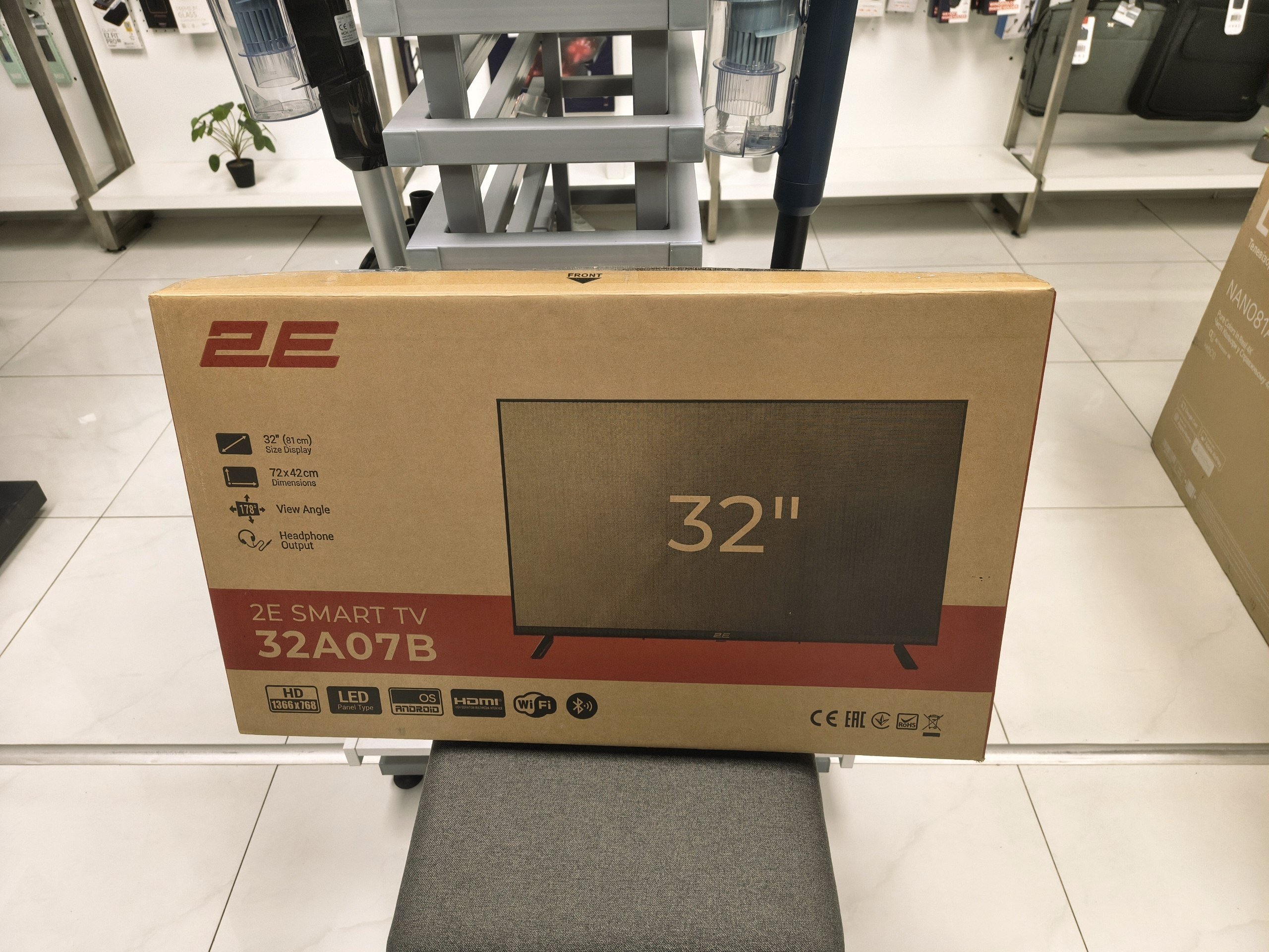 Телевізор 2E 32A07B Android TV (2E-32A07B) фото3