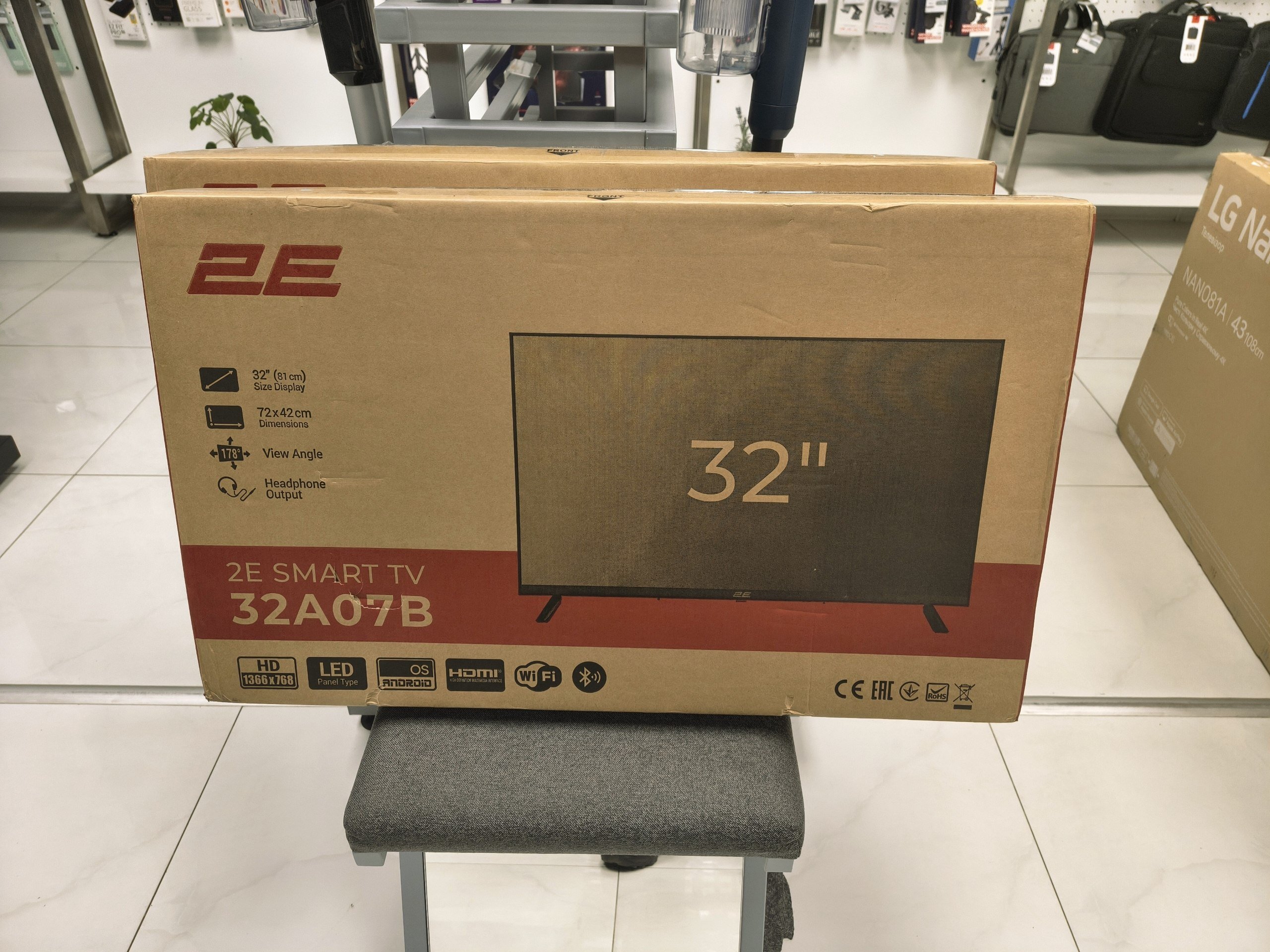 Телевізор 2E 32A07B Android TV (2E-32A07B) фото3