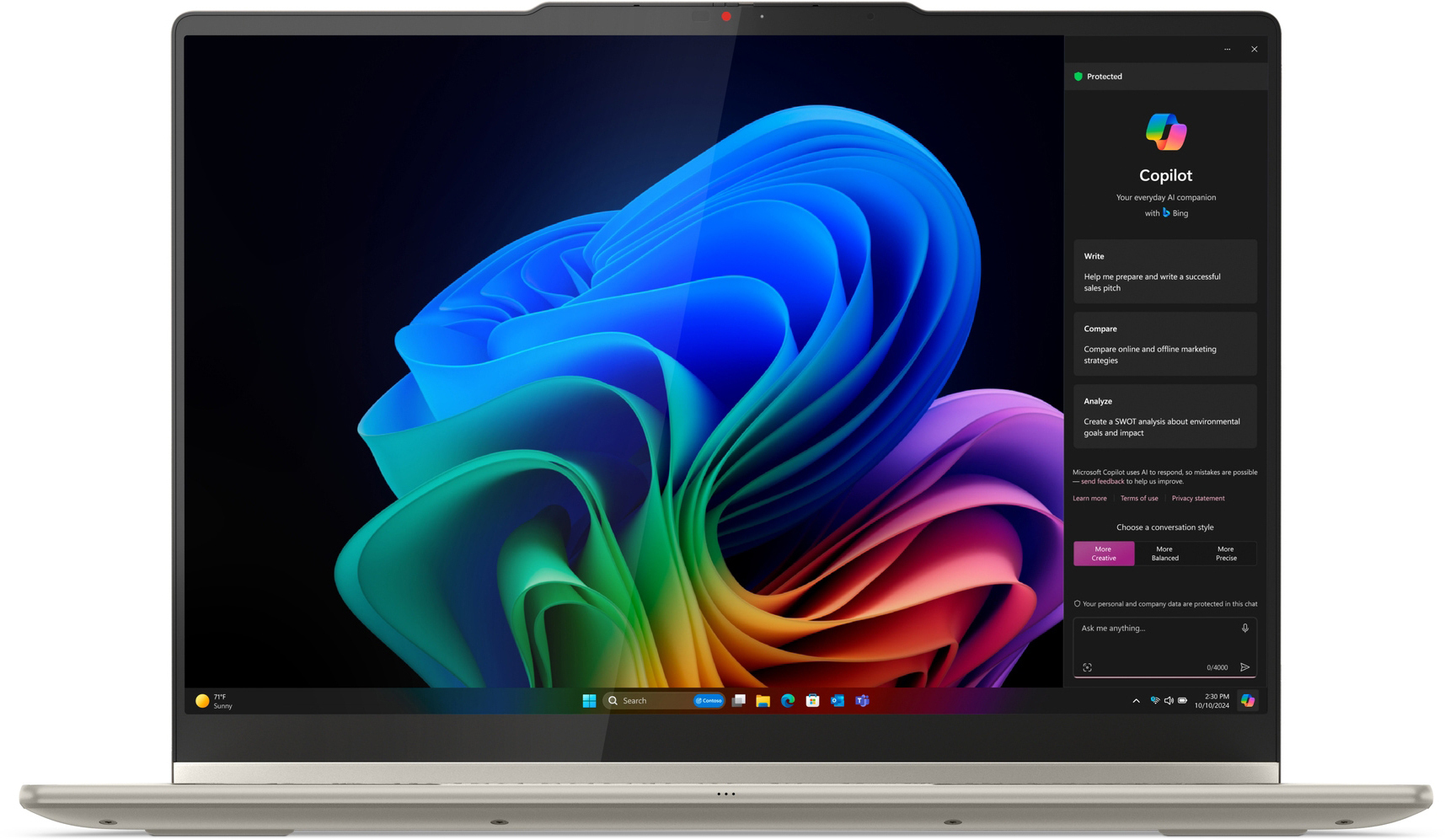 Ноутбук LENOVO Yoga 7 2-in-1 14ILL10 Seashell (83JQ00JVRA) фото