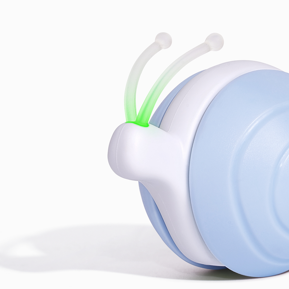 Интерактивная умная игрушка-улитка для кошек Cheerble Wicked Snail Blue (CWJ02B) фото2