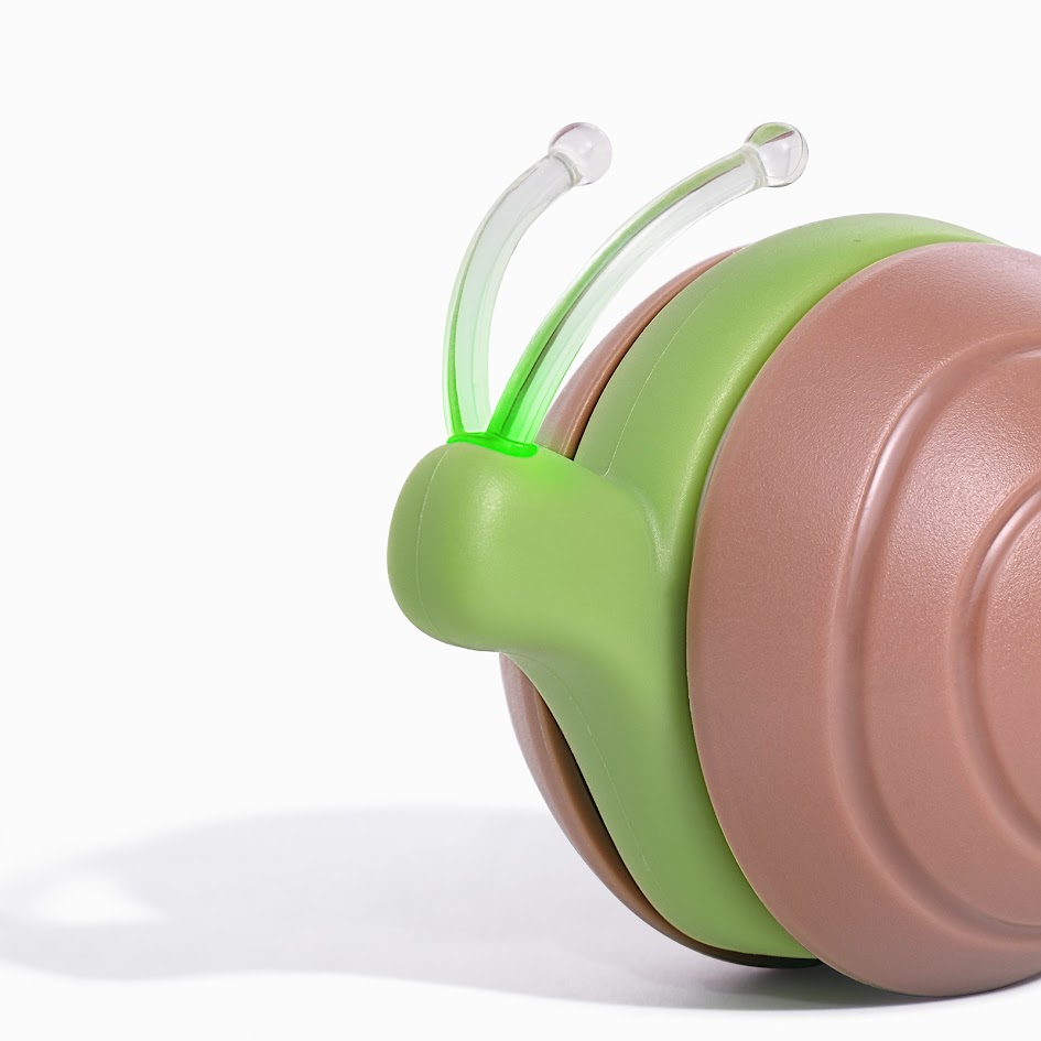 Интерактивная умная игрушка-улитка для кошек Cheerble Wicked Snail Green (CWJ02G) фото2