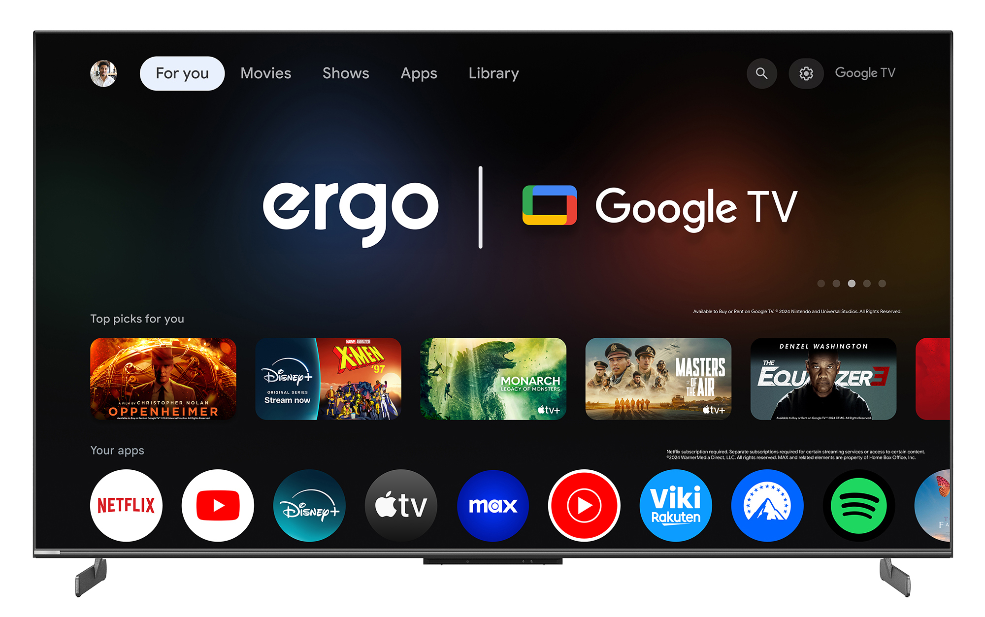 Телевизор Ergo QD-Mini LED 55MQ95 Game PRO фото3