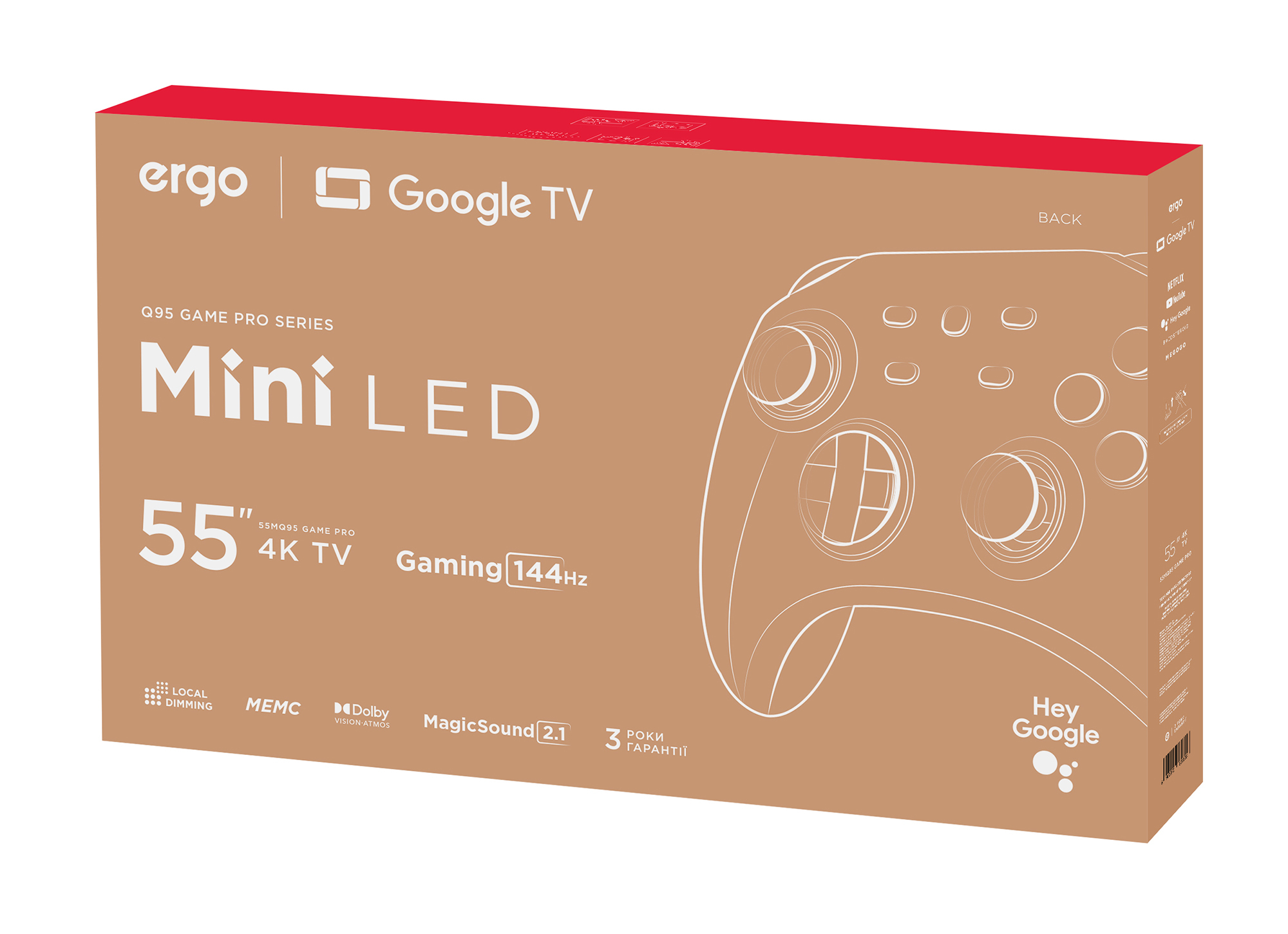 Телевизор Ergo QD-Mini LED 55MQ95 Game PRO фото5