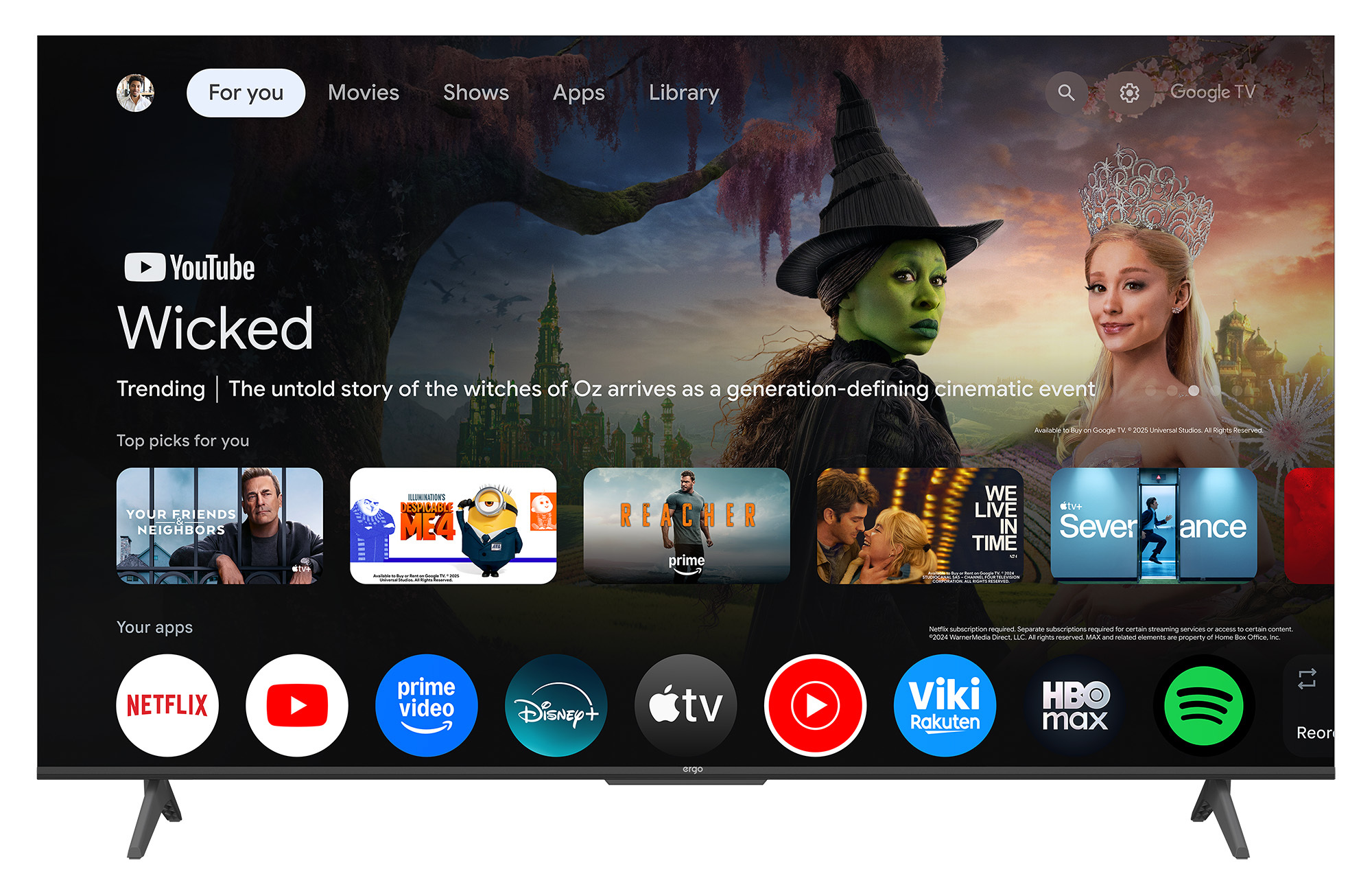 Телевизор Ergo QLED 75JUQ7500 фото2