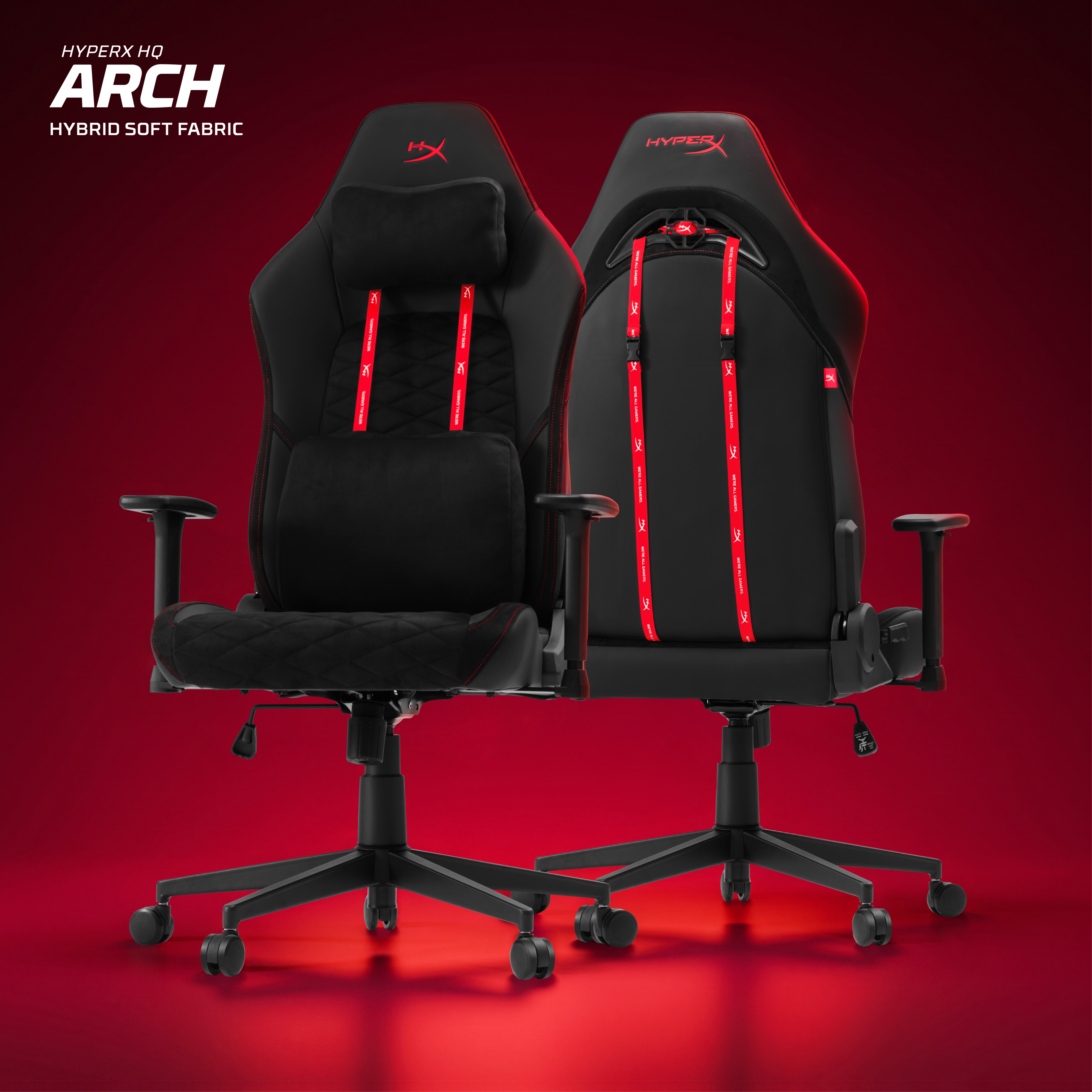 Кресло игровое HyperX Arch Black/Red (2312-2) фото7