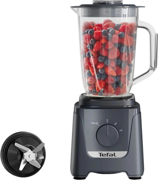 Блендер Tefal стаціонарний Blendforce 600Вт, чаша-1250мл, графітовий фото2