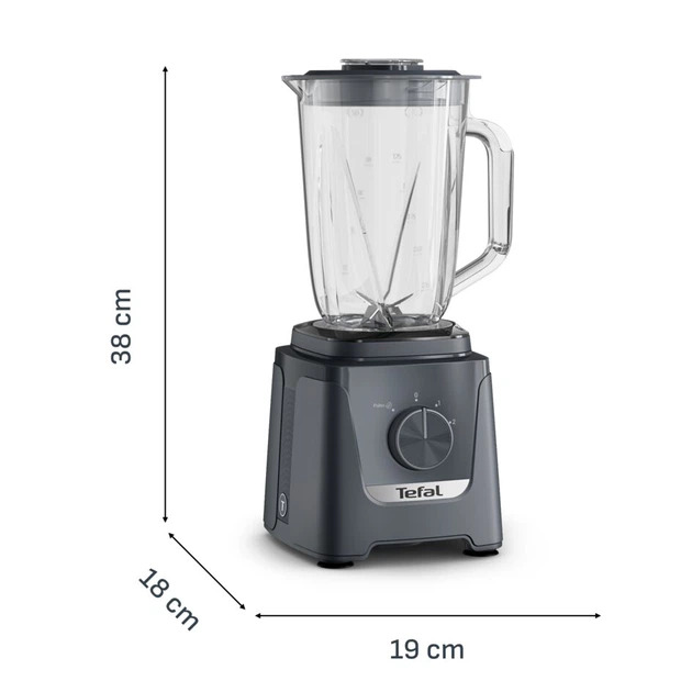 Блендер Tefal стаціонарний Blendforce 600Вт, чаша-1250мл, графітовий фото4