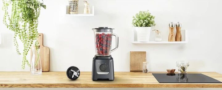Блендер Tefal стаціонарний Blendforce 600Вт, чаша-1250мл, графітовий фото5