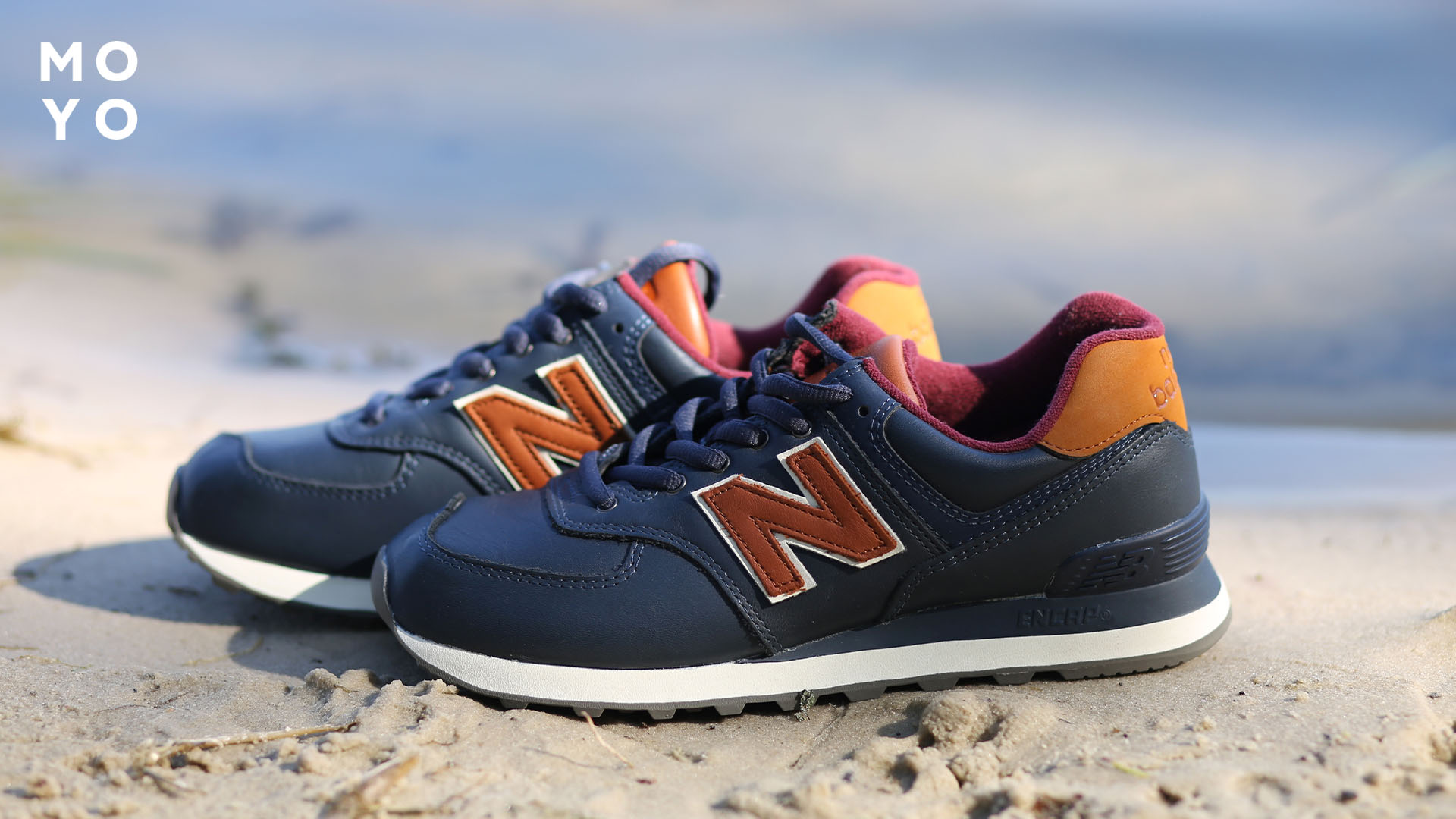 Кожаные кроссовки New Balance 574