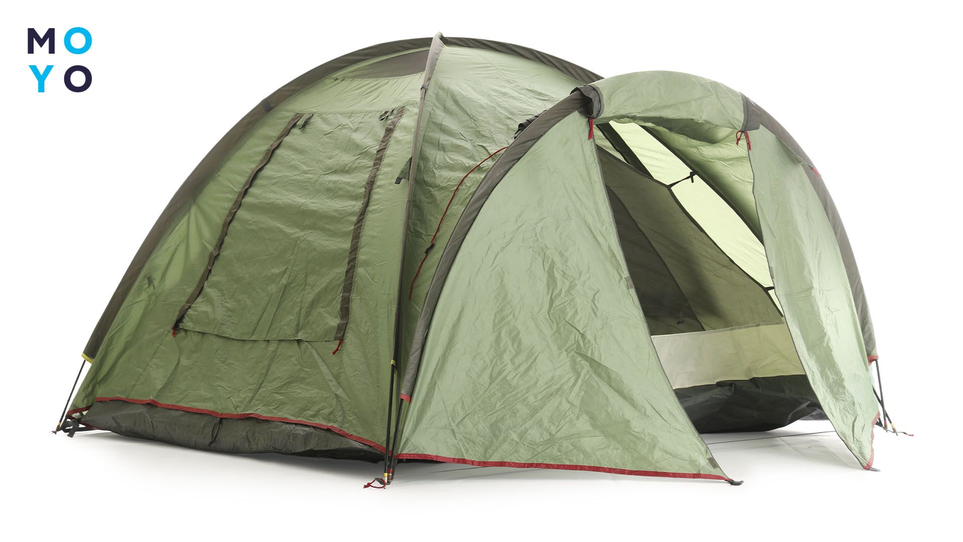 Палатка на 4 человека зеленого цвета