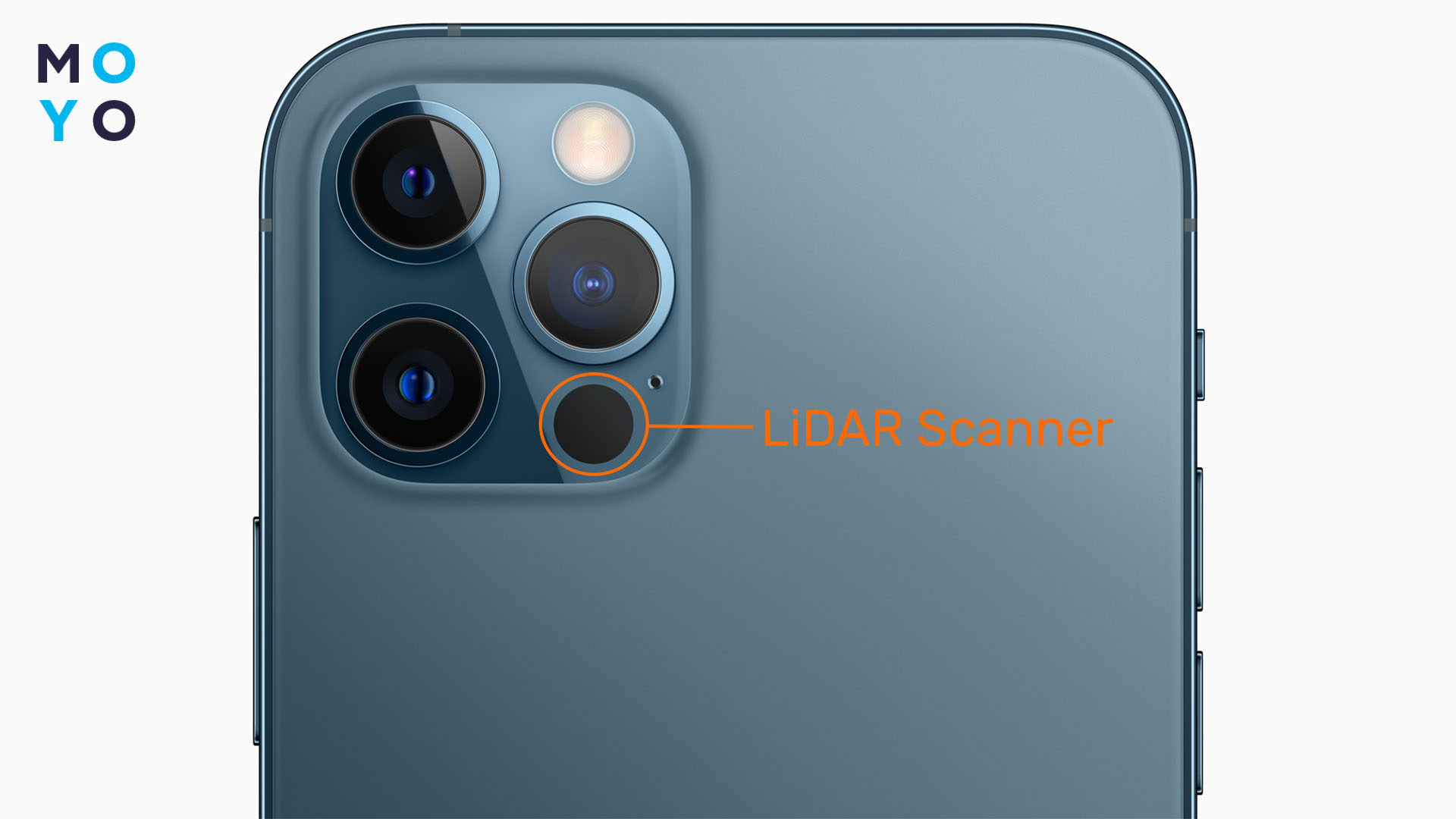 де датчик LiDAR на iPhone