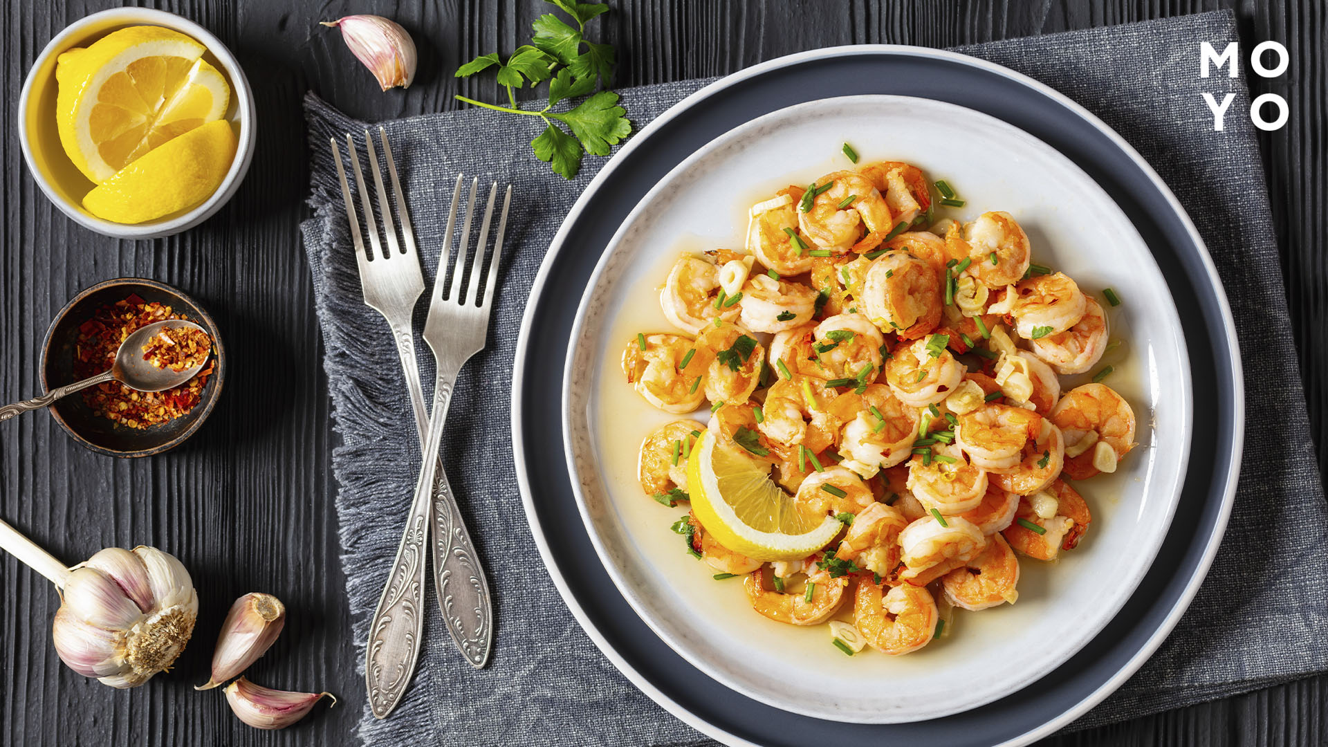 креветки в часниковому соусі