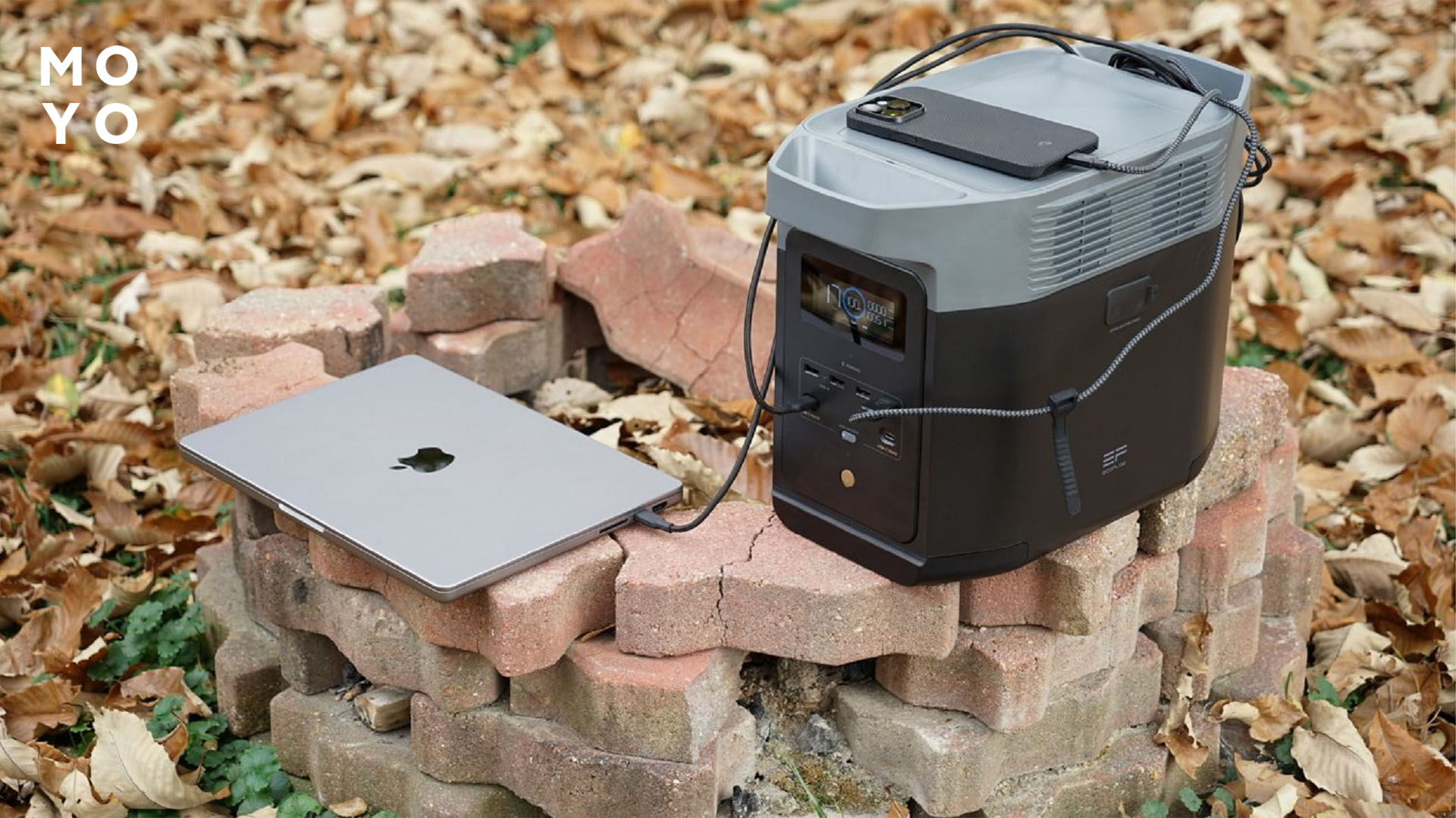 EcoFlow заряджає ноутбук