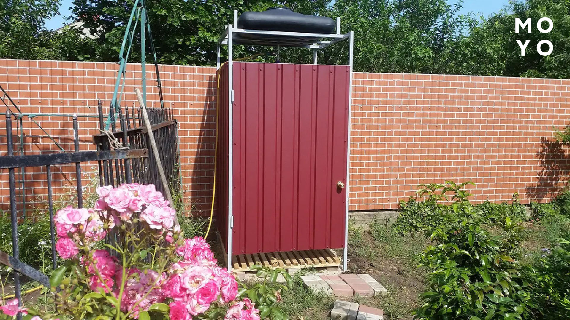 душевая из профнастила