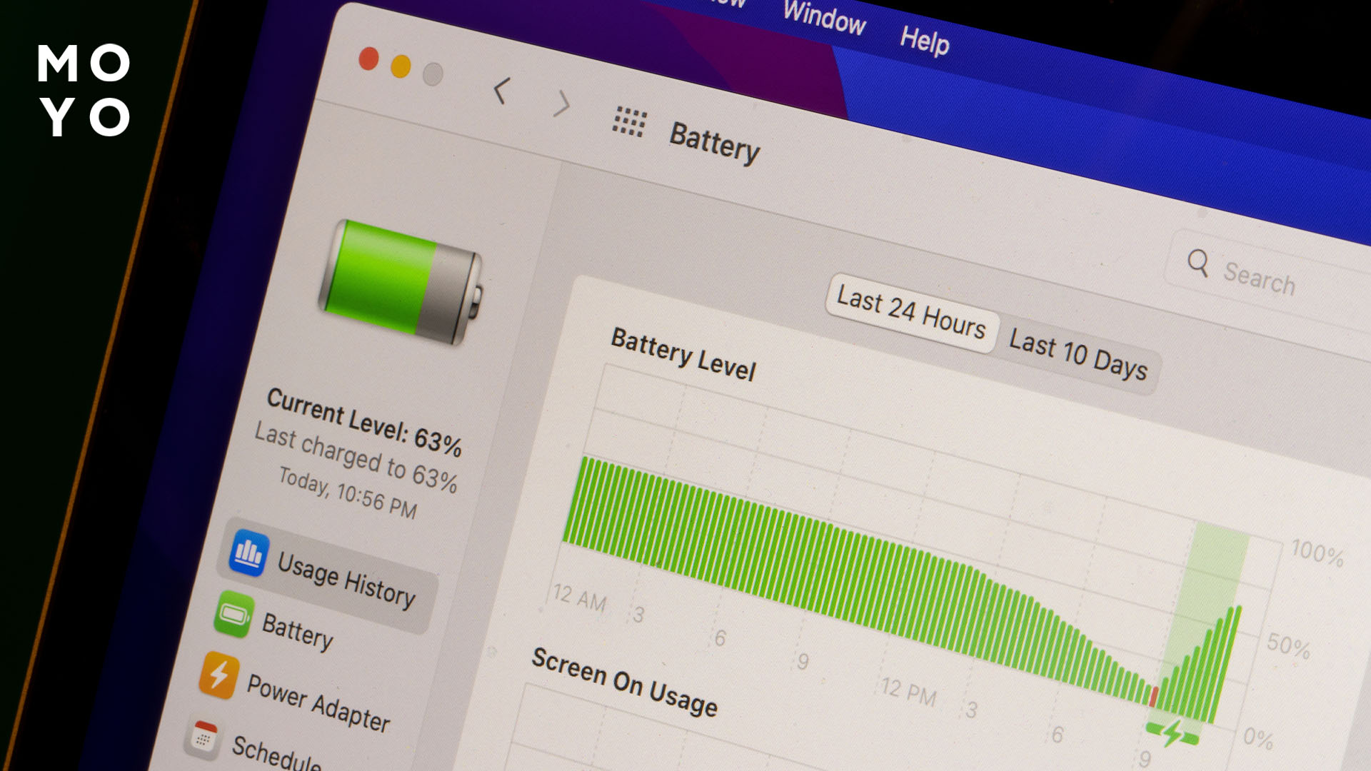 перевірка батареї ноутбука