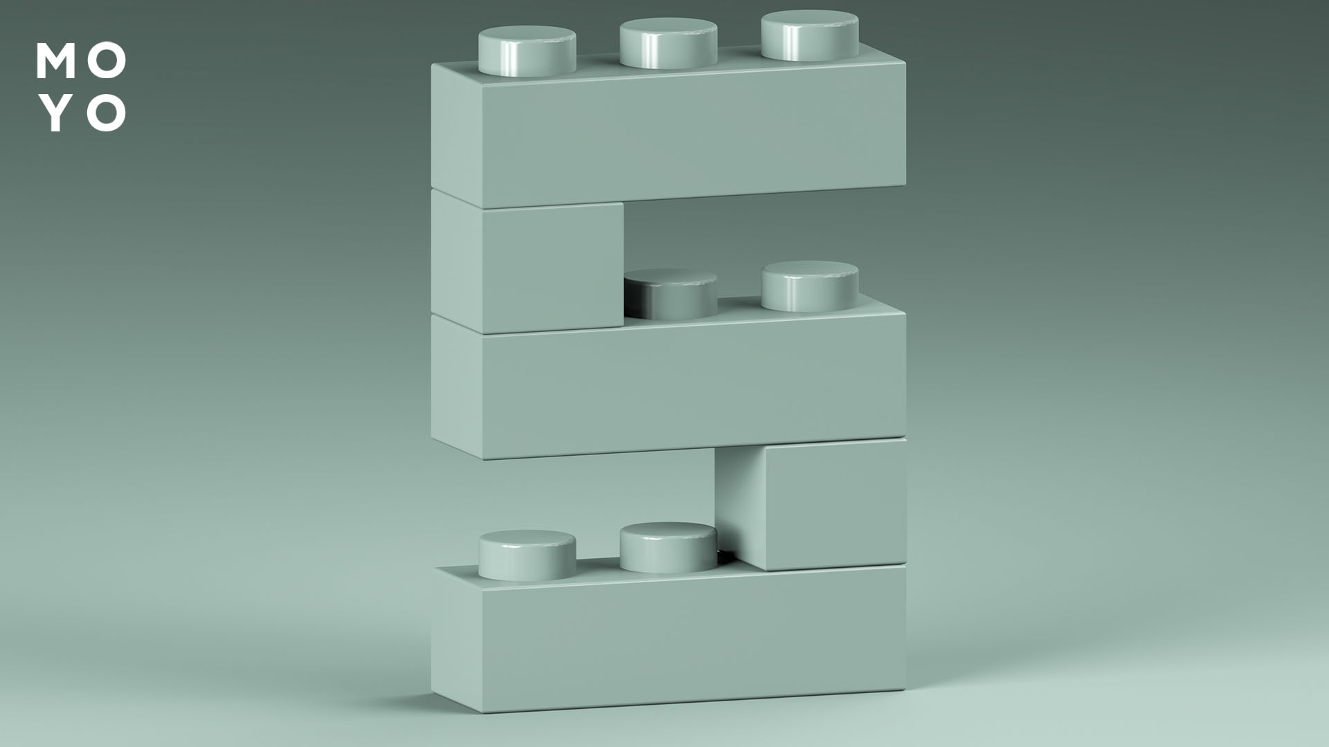 пять из серых кубиков