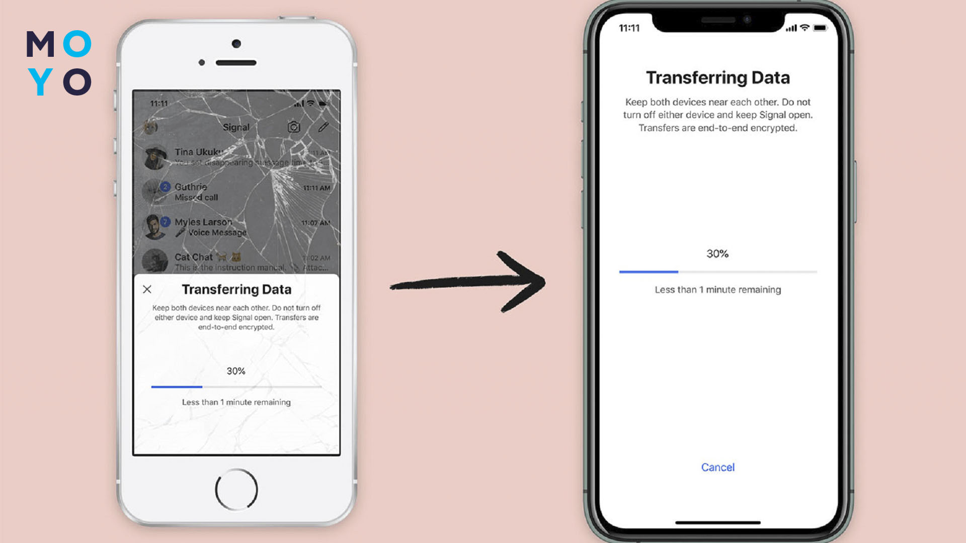 перенести месенджер на інший телефон