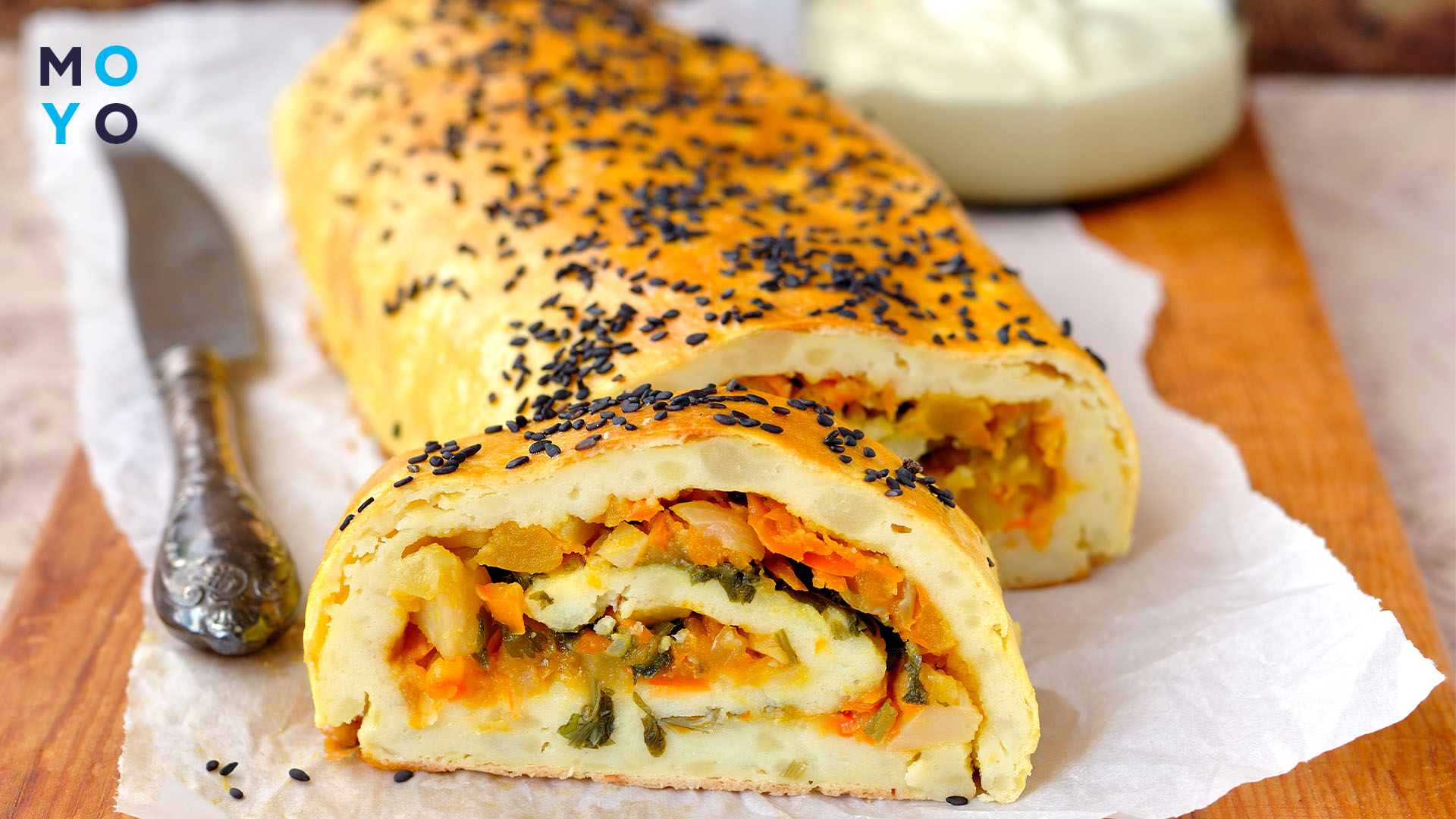 рулет с мясом и тыквой