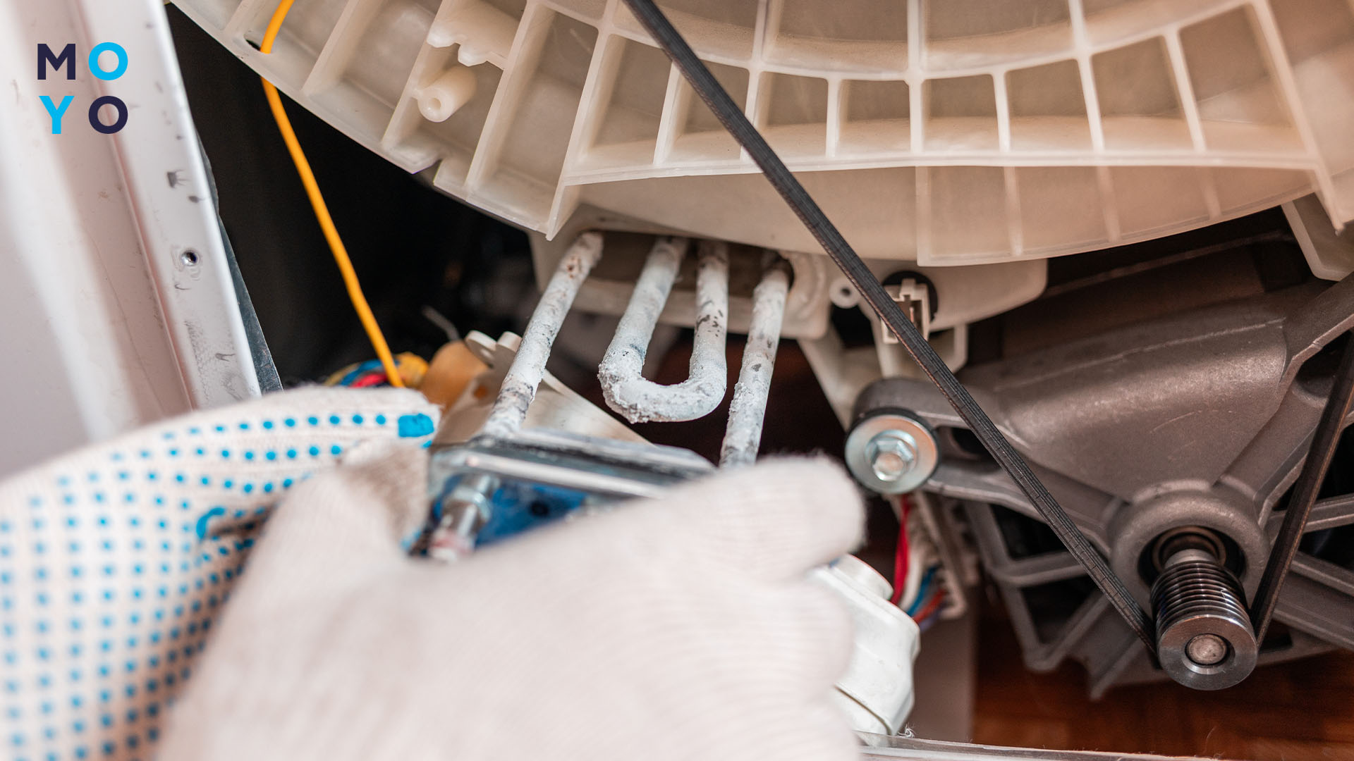 де розташований ТЕН у пральній машині