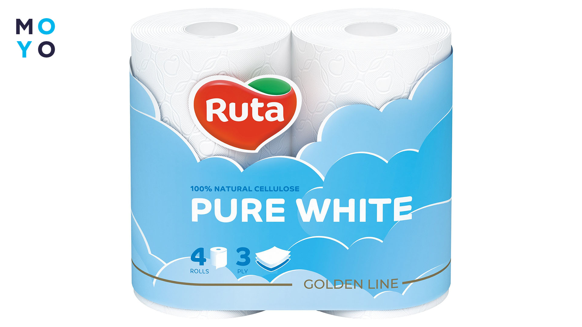Туалетний папір Ruta Pure White 3 шари 4 шт