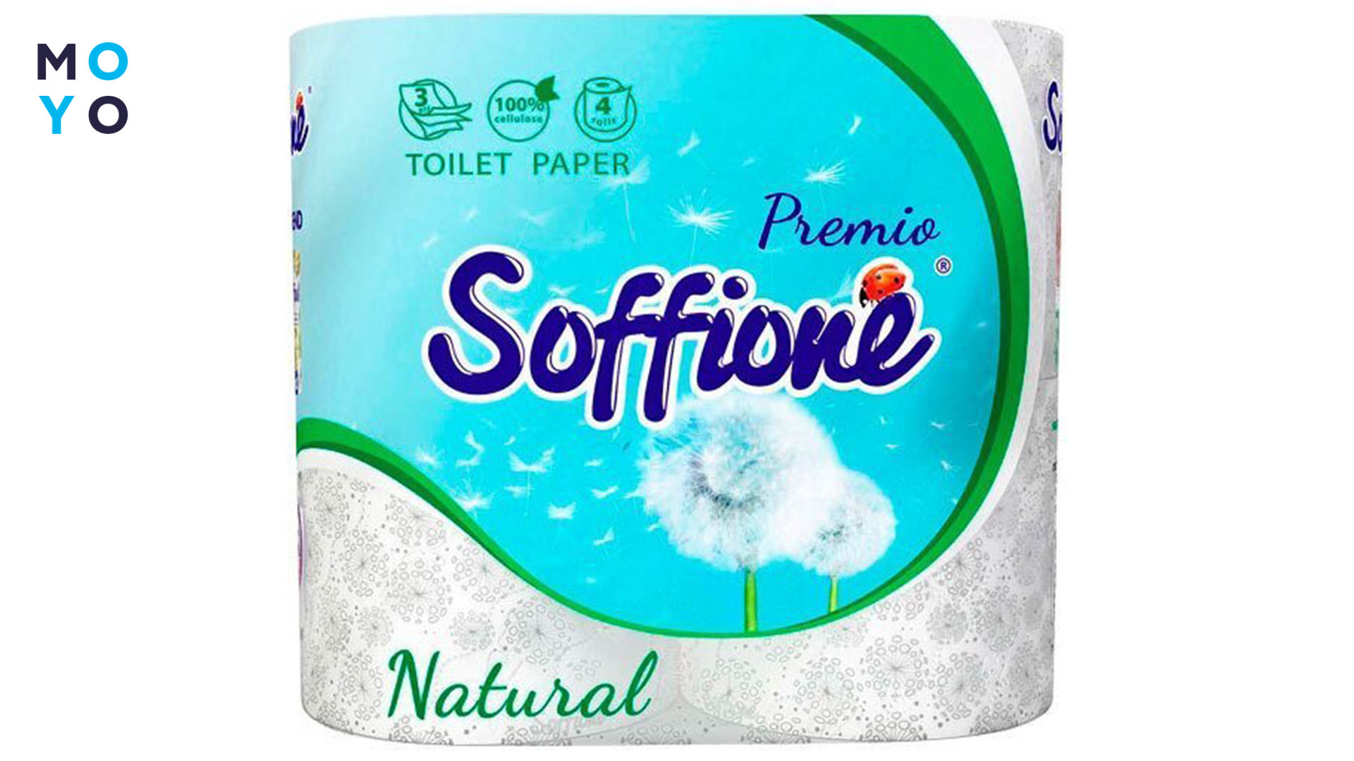 Туалетний папір Soffione Natural 3 шари 4 шт