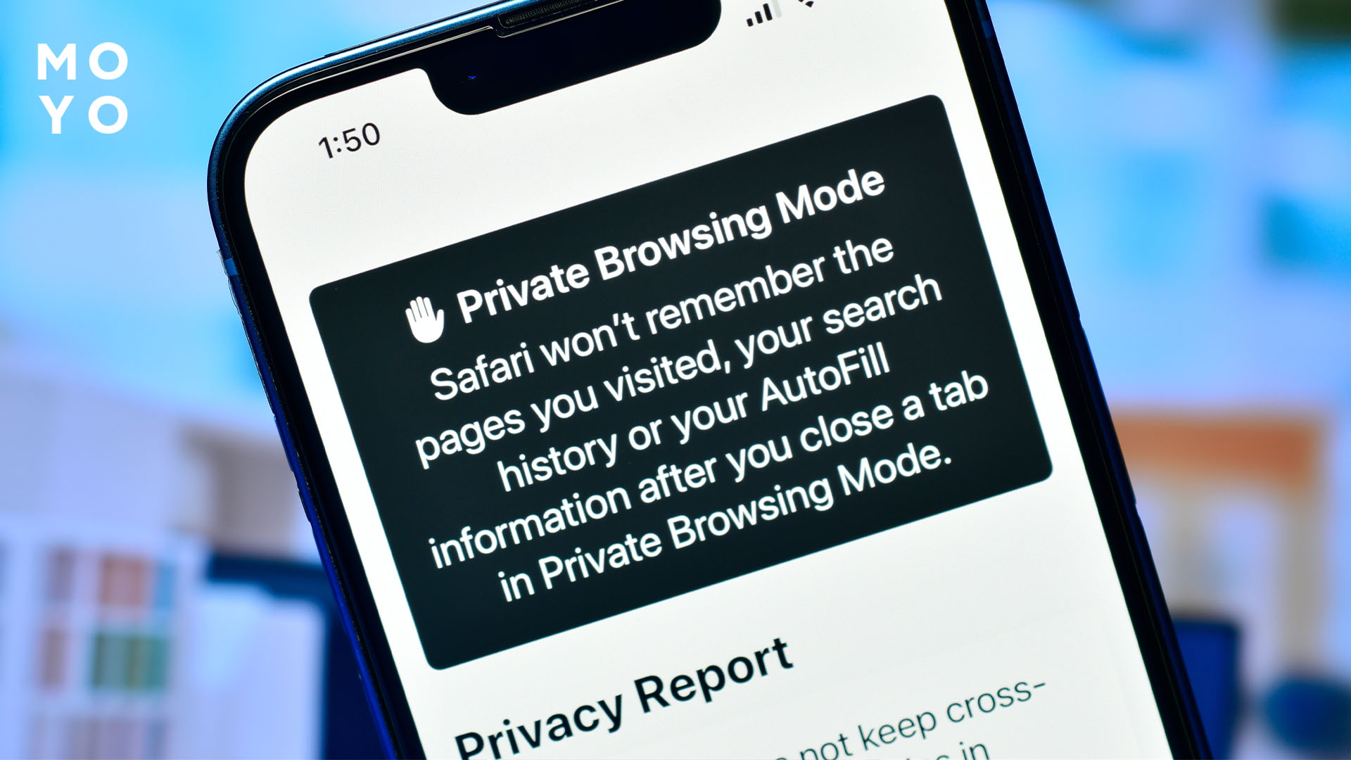 Відкрити вкладку в режимі інкогніто на iPhone