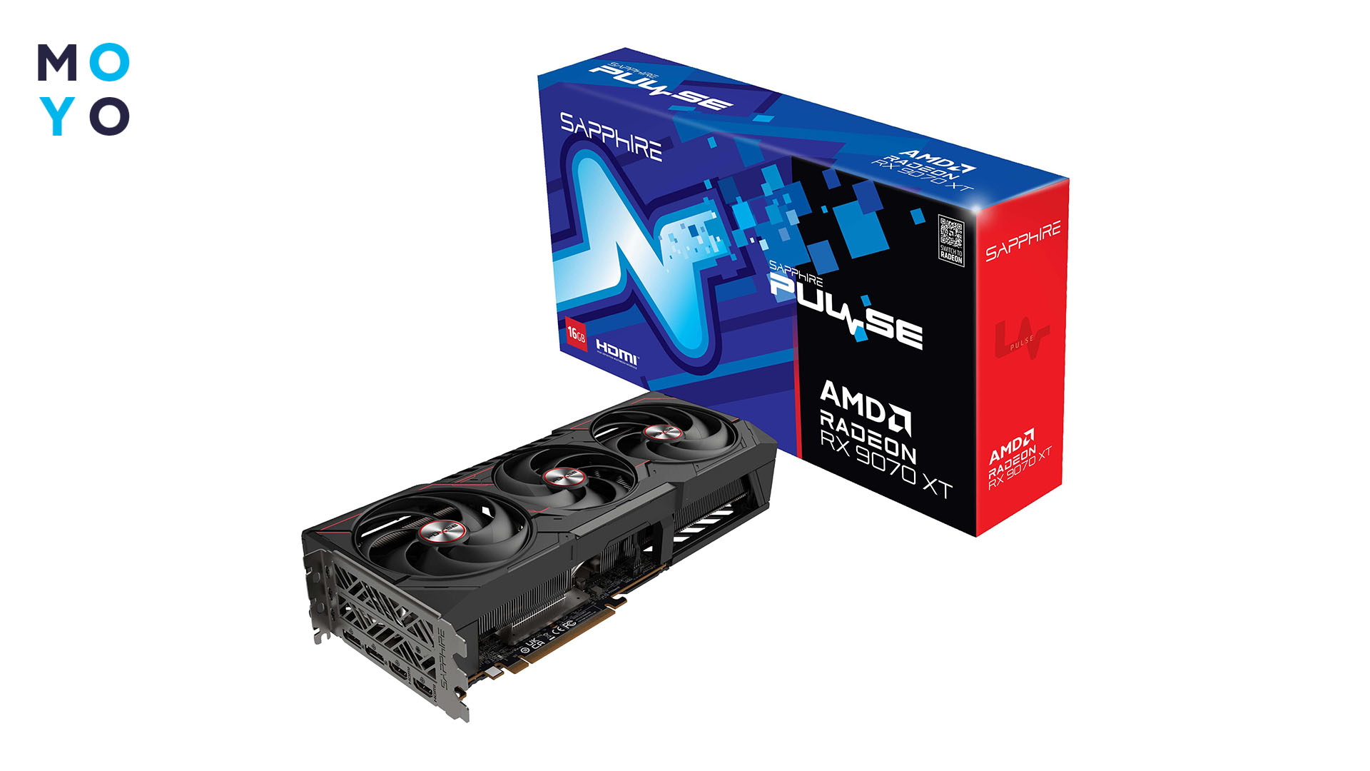 SAPPHIRE Radeon RX 9070 XT 16GB GDDR6 PULSE GAMING OC (11348-03-20G) 