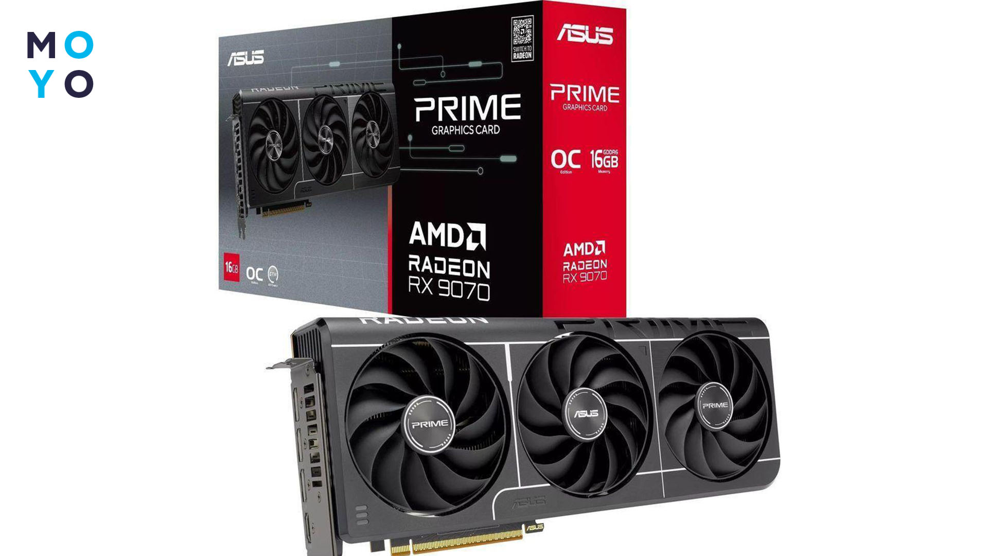 ASUS Radeon RX 9070 16GB GDDR6 PRIME EVO OC (90YV0MQ0-M0NA00)