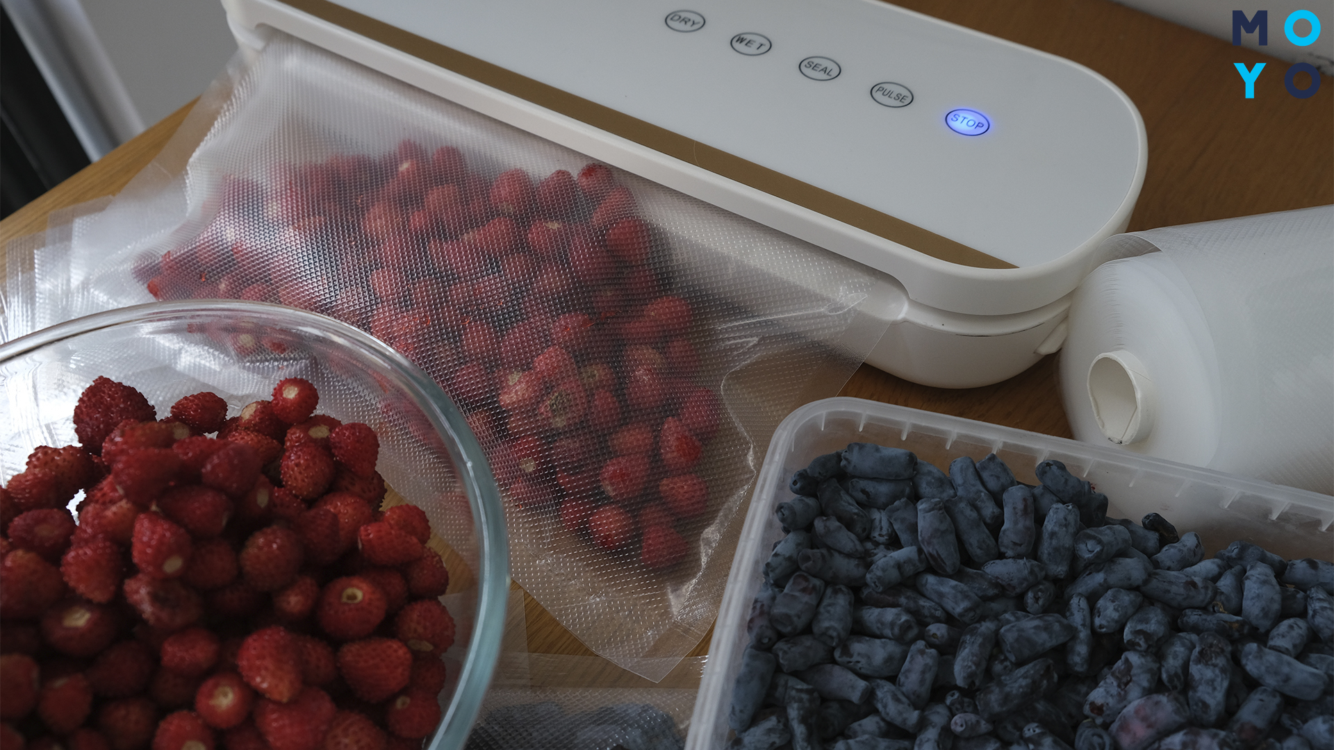 Використання вакууматора для пакування ягід у пакети