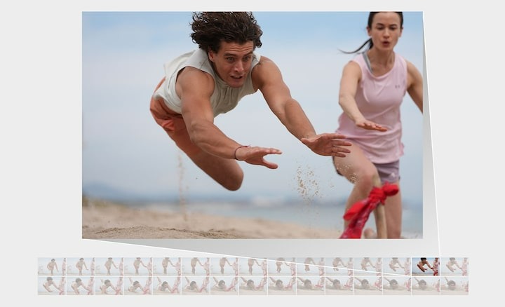 Серийная съемка без затемнения со скоростью до 30 кадр/с