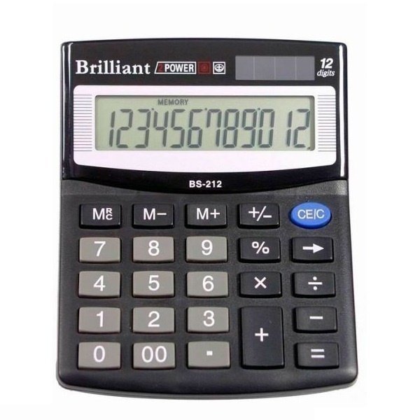 Калькулятор Brilliant BS-212 12 разрядов (BS-212) фото 