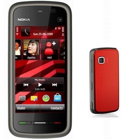 Nokia 5230XpressMusic black-redфото