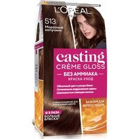 Крем-фарба для волосся без аміаку L'Oreal Paris Casting Creme Gloss 513 Морозний капучіно