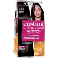 Крем-краска для волос без аммиака L'Oreal Paris Casting Creme Gloss 100 Черная ваниль