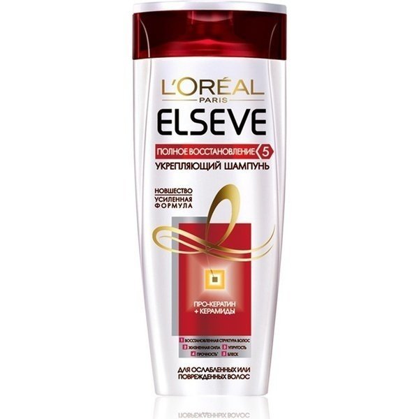 Шампунь L&#039;Oréal Paris Elseve Полное Восстановление 5 для поврежденных волос 400мл фото 