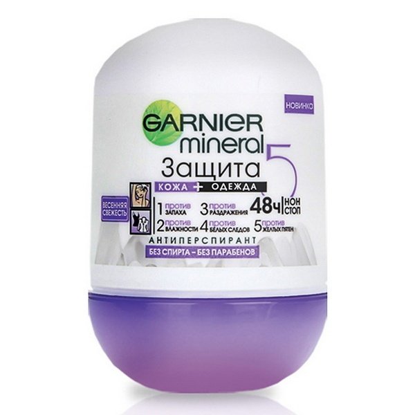 Акція на Антиперспирант Garnier Mineral Защита 6в1 Весенняя свежесть шариковый 50мл від MOYO