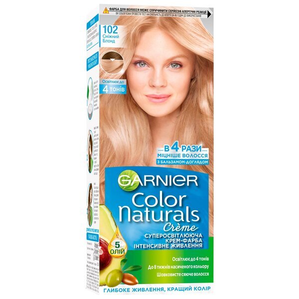 

Краска для волос Garnier Color Naturals 102 Снежный блонд