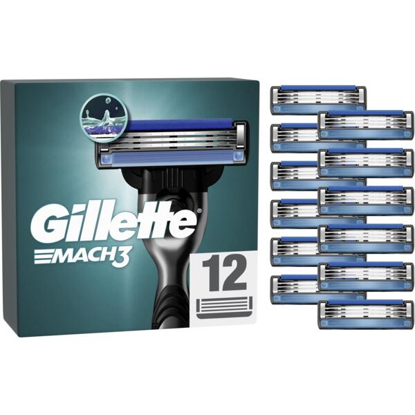 Сменные картриджи Gillette Mach 3 12шт