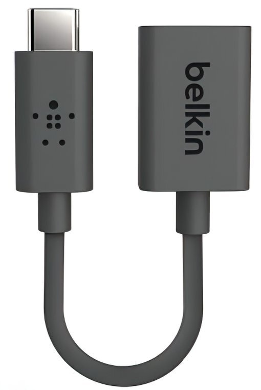 Перехідник Belkin USB-C to USB 3.0 (CM/AF) 0.14м, Black (F2CU036btBLK)фото