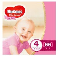 Підгузки Huggies Ultra Comfort 4 Mega для дівчаток 66 шт