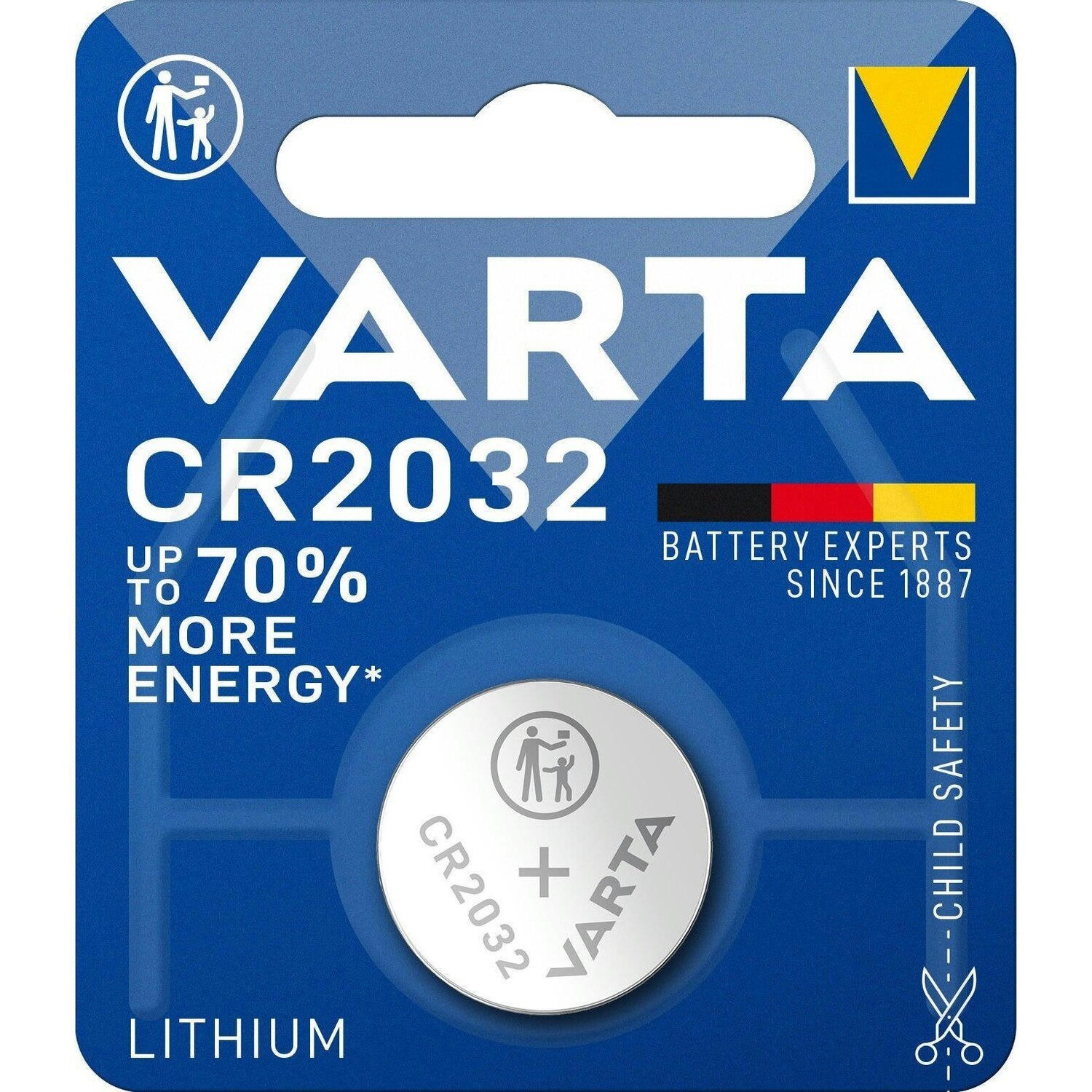 Батарейка VARTA Lithium CR2032 BLI 1 (06032101401) фото 