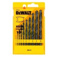 Набор сверл по металлу DeWalt HSS-R, 10шт.